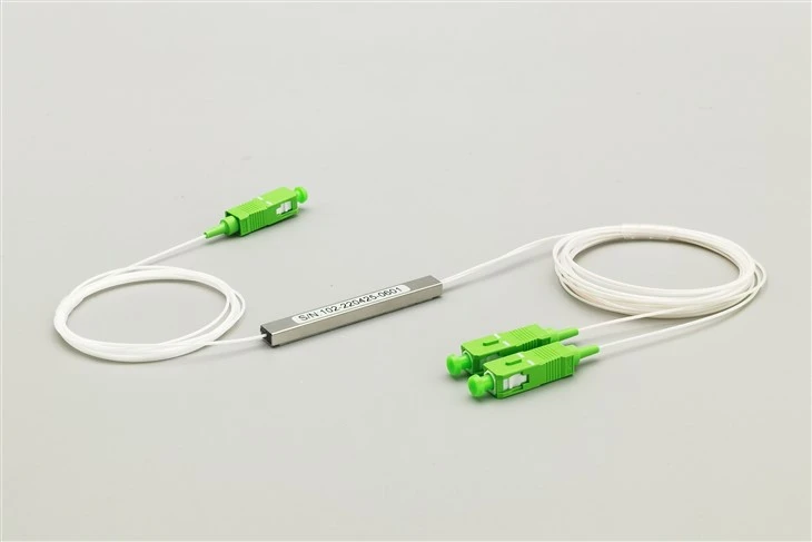1×2 PLC Fibersplitter, Minimodul, SC/APC
